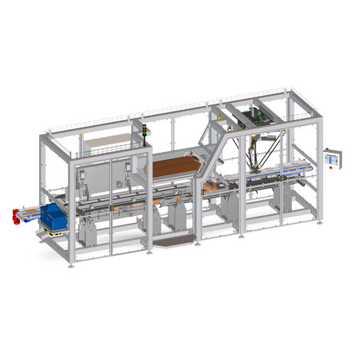 Avvolgitrice fasciapallet orizzontale - MG Tech - automatica / per vaschette / per prodotti cosmetici