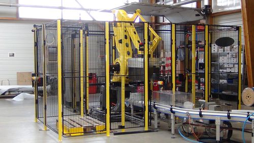 Pallettizzatore robotizzato - MG Tech - per linea di produzione / per formaggio / per verdura