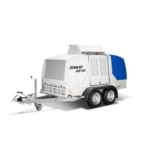Idropulitrici ad acqua fredda - UHP 220 2800/27 T - DYNAJET GmbH - con motore diesel / mobile / su rimorchio