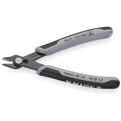 Pinza tronchese - 78 61 125 ESD - KNIPEX - per fili / per dispositivi elettronici / in acciaio