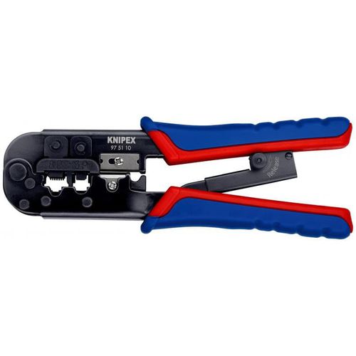 Utensile per aggraffatura a controllo manuale - 97 51 10 - KNIPEX - per terminali di cavi / per connettore