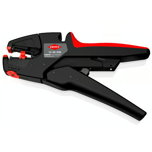 Pinza spelafili autoregolabile - 12 40 200 - KNIPEX - per cavo / per fili / in acciaio