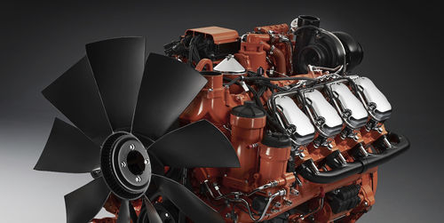 Motore diesel - DC16 076A - SCANIA Industrial & Marine Engines - a 8 cilindri / turbo / per il settore dell'edilizia