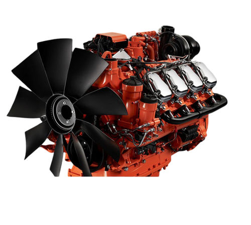 Motore diesel - DC16 074A - SCANIA Industrial & Marine Engines - a 8 cilindri / turbo / per il settore dell'edilizia