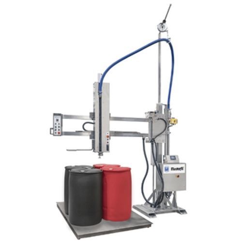Riempitrice semiautomatica - Adelphi - per fusti / IBC / per liquido ad alta viscosità