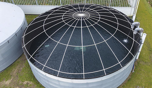 Copertura per vasca di stoccaggio d'acqua - SiloDome - Albers Alligator - in plastica