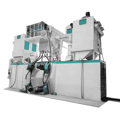 Granigliatrice con nastro trasportatore a rulli - SHANDONG KASRY INTELLIGENT EQUIPMENT CO.,LTD - per metallo / automatica