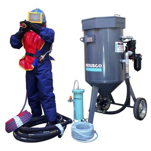 Sabbiatrice robotizzata - ECONOMIC - Indusco Solution Sp. z o.o. - a pressione / con iniettore / mobile