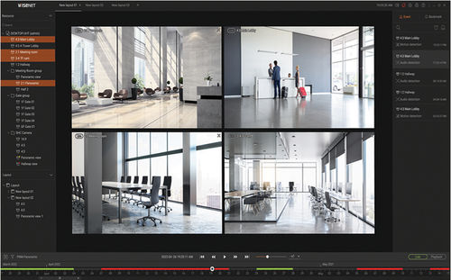 Software di gestione - Wisenet Viewer - Hanwa Techwin Europe - visualizzatore / configurazione / Windows