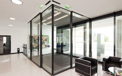 Sistema di porte scorrevole - Slimdrive SLV - Geze GmbH - per interno / automatico