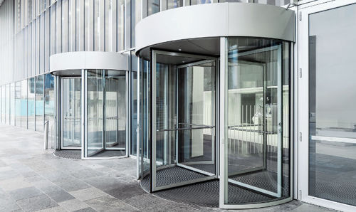 Porta girevole - TSA 325 NT - Geze GmbH - vetrata / da esterno / automatica