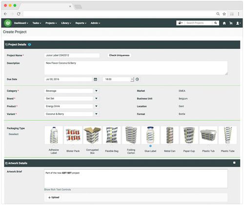Software di gestione - WebCenter - Esko-Graphics - per l'industria dell'imballaggio / basato sul web