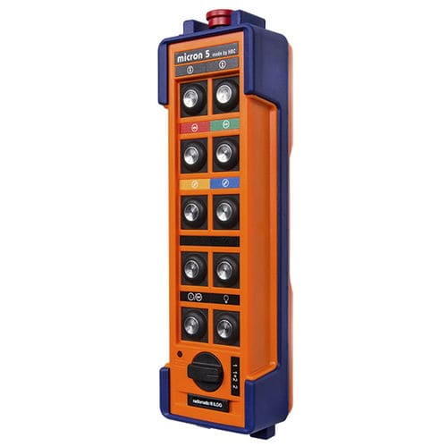 Radiocomando - micron 5 - HBC-radiomatic - a pulsanti / con commutatore rotativo / industriale