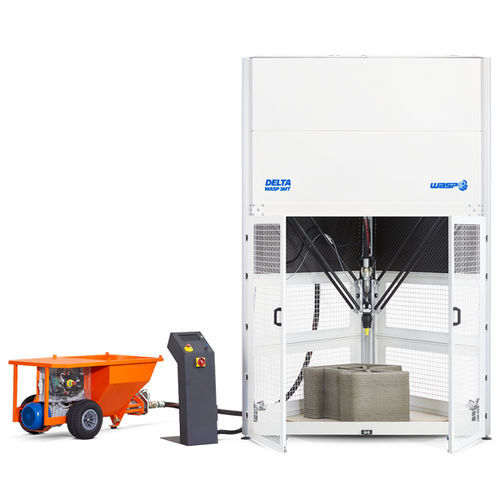 Stampante 3D di calcestruzzo - Delta WASP 3MT CONCRETE - WASP - per l'edilizia / LDM / continuo