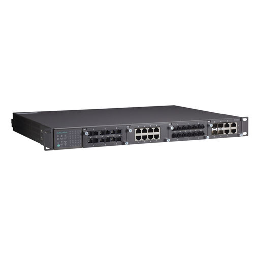 Switch Ethernet gestibile - PT-7728-PTP series - Moxa Europe - 64 porte / ultrarobusto