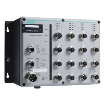 Switch Ethernet gestibile - TN-5516-8PoE series - Moxa Europe - 12 porte / con connessione wirelss / PoE