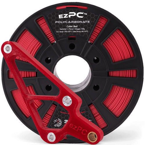 Filamento PC per stampante 3D - EZPC - 3DXtech - 1,75 mm / nero / grigio