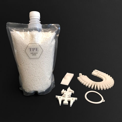 Pellet per stampante 3D in TPE - Soft Touch - Pollen - bianco