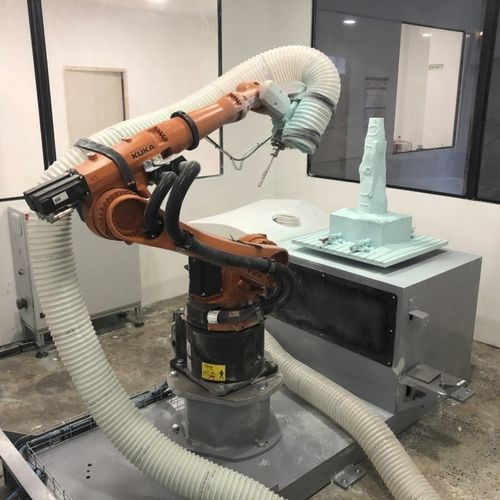 Cella robotizzata di fresatura - ERM Automatismes - per centro di lavorazione