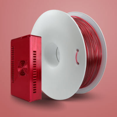 Filamento PETG per stampante 3D - Fiberlogy - 1,75 mm / rosso