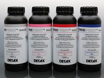 Resina per stampante 3D rossa - Freeprint® mould series - DETAX - blu / per audioprotesi