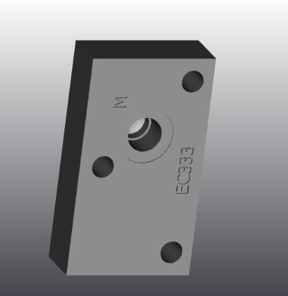 Piastra d'appoggio in ghisa - EC333 - EUROFLUID HYDRAULIC SRL - rettangolare / Cetop 3 / idraulica