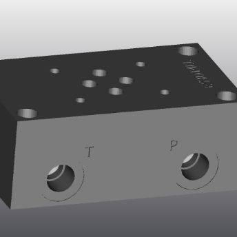 Piastra d'appoggio in ghisa - ES3D14LL - EUROFLUID HYDRAULIC SRL - rettangolare / Cetop 3 / idraulica
