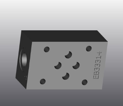Blocco forato idraulico a 4 vie - EB373 - EUROFLUID HYDRAULIC SRL - in ghisa / Cetop 3