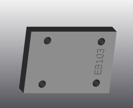 Piastra d'appoggio in ghisa - EB103 - EUROFLUID HYDRAULIC SRL - rettangolare / Cetop 3 / idraulica