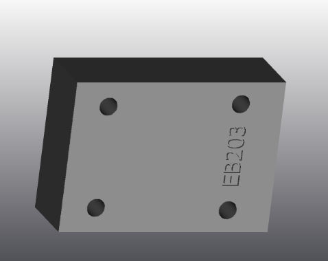 Piastra d'appoggio in ghisa - EB203 - EUROFLUID HYDRAULIC SRL - rettangolare / Cetop 3 / idraulica