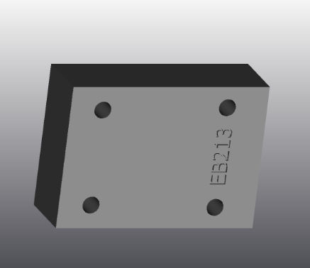 Piastra d'appoggio in ghisa - EB213 - EUROFLUID HYDRAULIC SRL - rettangolare / Cetop 3 / idraulica