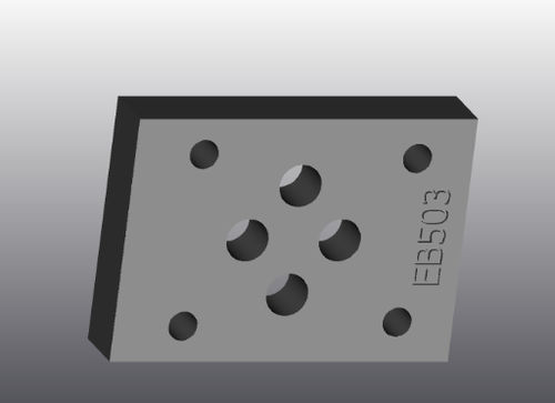 Piastra d'appoggio modulare - EB503 - EUROFLUID HYDRAULIC SRL - in ghisa / rettangolare / Cetop 3