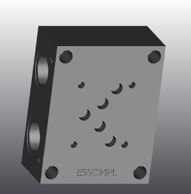 Manifold a 4 vie - ES5C34PL - EUROFLUID HYDRAULIC SRL - in ghisa / Cetop 5