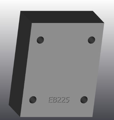Piastra d'appoggio in ghisa - EB225 - EUROFLUID HYDRAULIC SRL - rettangolare / Cetop 5 / idraulica
