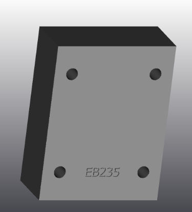 Piastra d'appoggio in ghisa - EB235 - EUROFLUID HYDRAULIC SRL - rettangolare / Cetop 5 / idraulica
