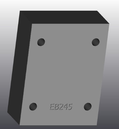 Piastra d'appoggio in ghisa - EB245 - EUROFLUID HYDRAULIC SRL - rettangolare / Cetop 5 / idraulica