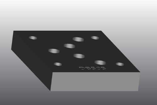 Piastra d'appoggio in ghisa - EB505 - EUROFLUID HYDRAULIC SRL - rettangolare / Cetop 5 / idraulica