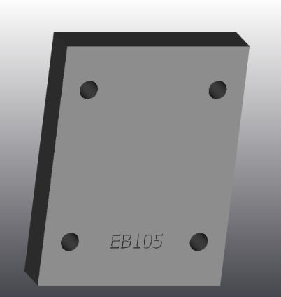 Piastra d'appoggio in ghisa - EB105 - EUROFLUID HYDRAULIC SRL - rettangolare / Cetop 5 / idraulica