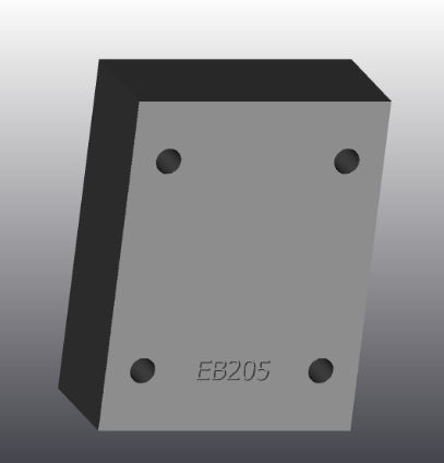 Piastra d'appoggio in ghisa - EB205 - EUROFLUID HYDRAULIC SRL - rettangolare / Cetop 5 / idraulica