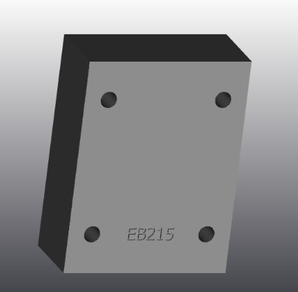 Piastra d'appoggio in ghisa - EB215 - EUROFLUID HYDRAULIC SRL - rettangolare / Cetop 5 / idraulica