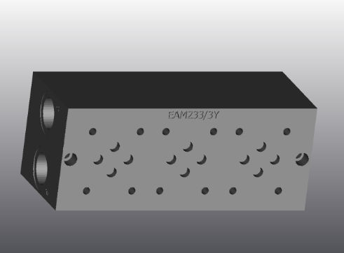 Blocco idraulico a 2 vie - EAM233/Y - EUROFLUID HYDRAULIC SRL - in alluminio / Cetop 3