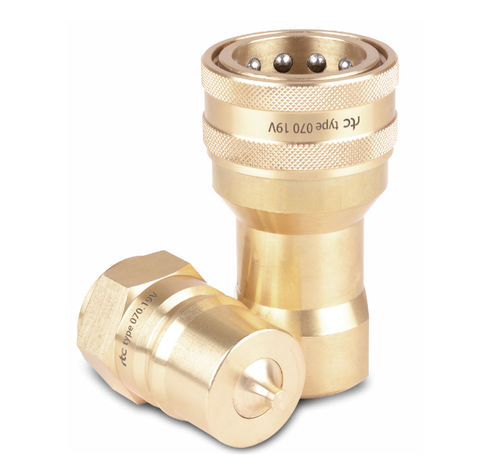 Raccordo idraulico - 070 series - RTC Couplings GmbH - rapido / in ottone / in acciaio