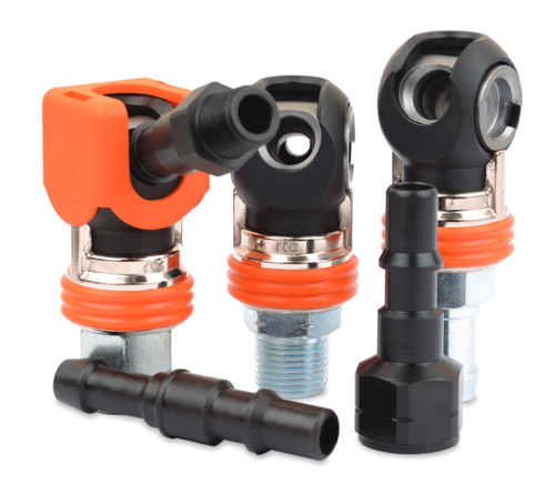 Raccordo pneumatico - 461.08-E1 series - RTC Couplings GmbH - rapido / in nitrile / in acciaio