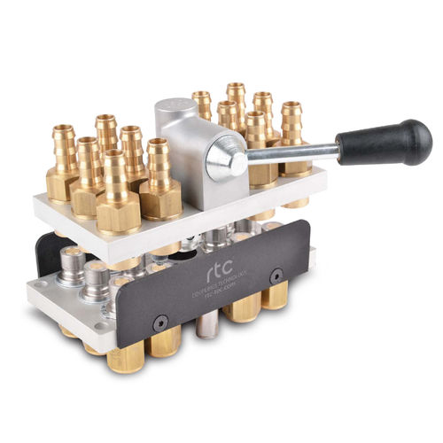 Multi-raccordo rapido - M 152 series - RTC Couplings GmbH - pneumatico / per la produzione