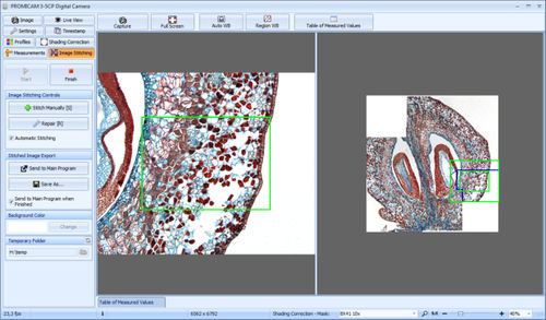 Modulo software di misura - Image Stitching - PROMICRA - di ispezione / di analisi