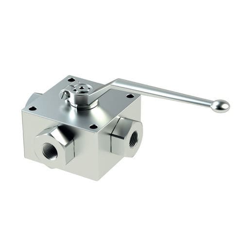 Valvola a sfera - RAS4-BSPP series - Oleoweb Srl - a leva / per controllo di flusso / per olio