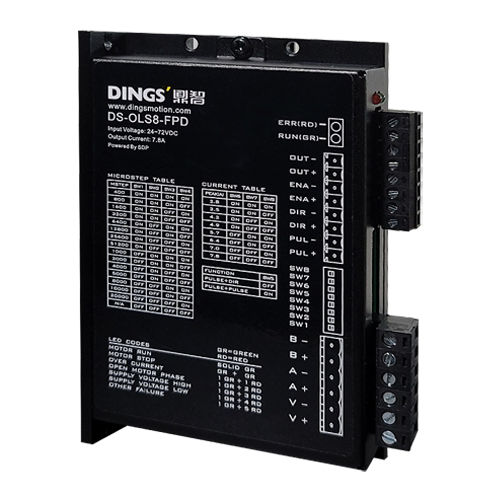Controllore motore micropasso - DS-OLS8-FPD - Jiangsu DINGS' Intelligent Control Technology - DC / ad anello aperto