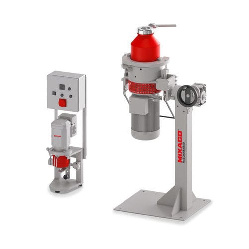 Miscelatore-dosatore di resine - LabCM - MIXACO Maschinenbau - per elastomeri poliuretanici / di granulato / per polvere