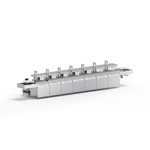 Sistema di pulizia ad ultrasuoni - M series - Yuhuan Clangsonic Ultrasonic Co.,Ltd - semiautomatico / industriale / ottico