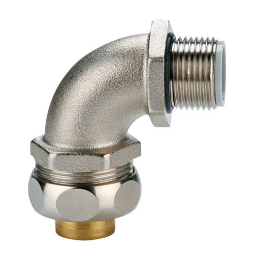 Raccordo ad avvitamento - 150253280 series - flexa - a gomito / in ottone nichelato / IP65